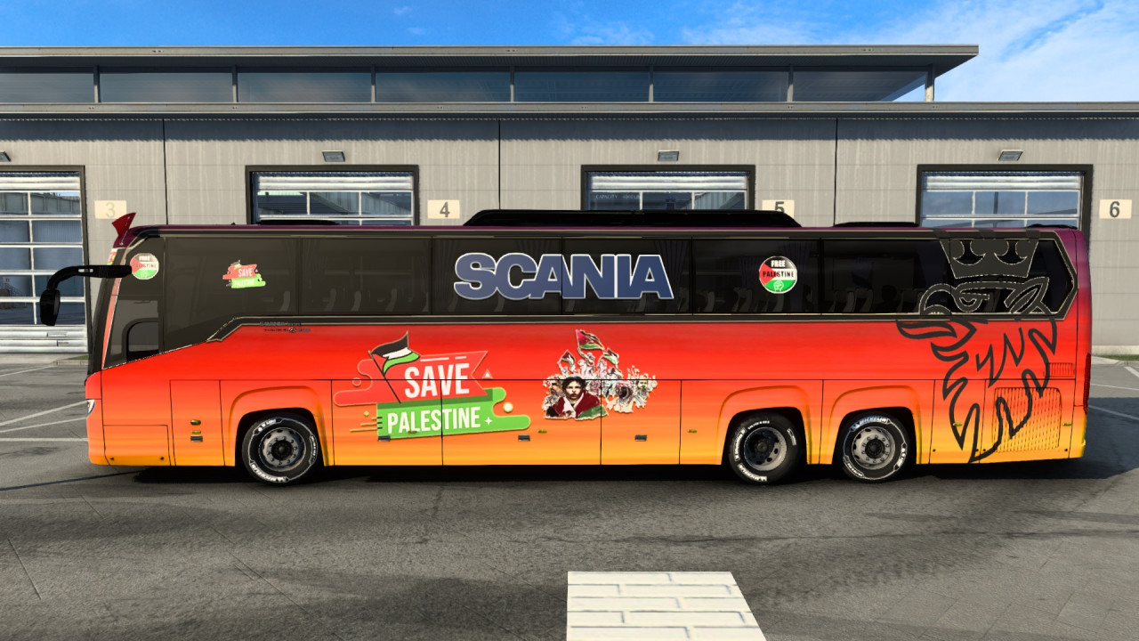 Scania Touring   Palestine  Bus Skin